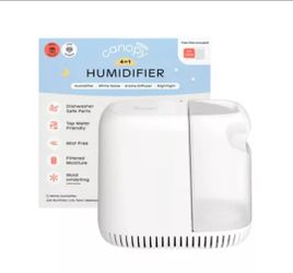 Canopy Mist Free Evaporative 4 in 1 Humidifier with Settings, Optional Night Light, White Noise Machine