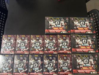 Lot Of 10 2024 Panini Donruss Optic Football Blaster Box (4xPurple Shock Parallels,6x Pink parallels)4x Megas