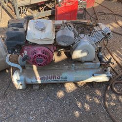 Gas powered air compressor