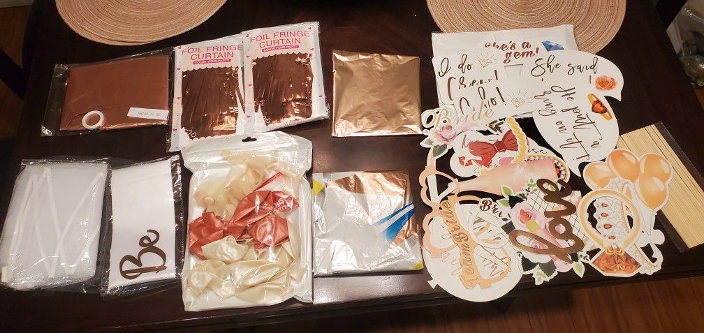 Bridal Shower Decorations Rose Gold, Bachelorette Party Decorations, Bride to Be.