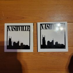 2 Nashville Skyline Coasters 