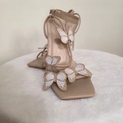 Butterfly Tan Stilletos 