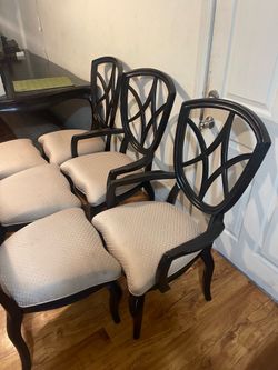 Six very fancy dinning chairs