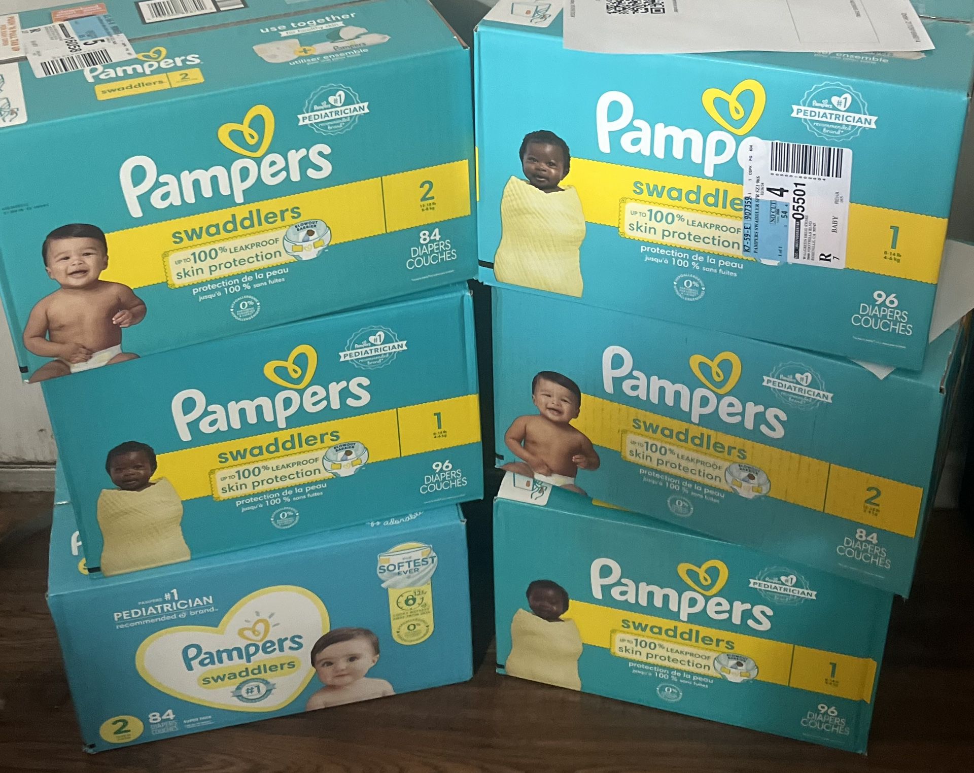 Pampers size 1 2 3