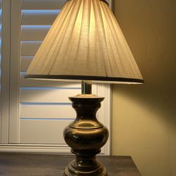 Antique 1950's  Brass Table Lamp