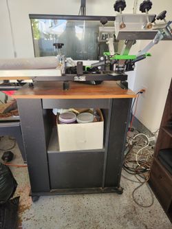 silk screen w/flash dryer