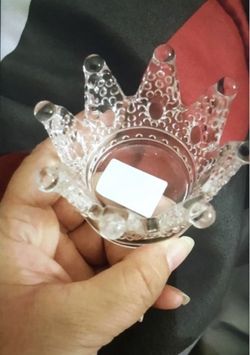Cute small crown candle holder $6 each