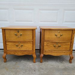 Oak End Tables