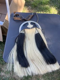 Vintage Scottish Horsehair Kilt Sporran - Thistle Cantle & Leather Strap