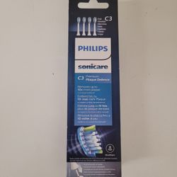 4 Pack Genuine Philips Sonicare C3 Premium Plaque Defense Toothbrush Heads