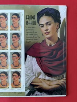 USPS Frida Kahlo Stamps Full Sheet. S-118.