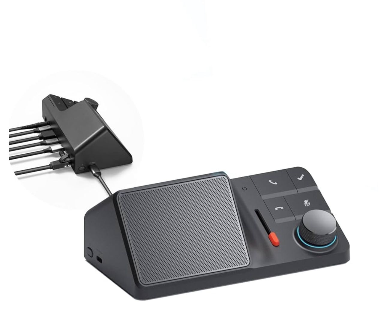 H1E USB C Docking Station with AI Voice Recorder, Auto Transcription & Summarization, 4K HDMI, 1Gbps Ethernet, 5Gbps Data Transfers, 83W PD, Laptop Do