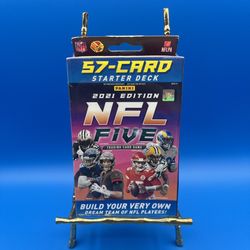 Panini 57 Card Starter Deck 2021 Edition NFL Five Trading Card Game, New Sealed 