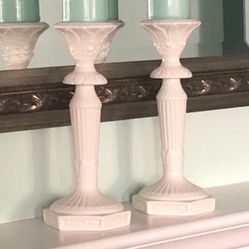 Ivory Porcelain candle holder