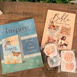 Journaling Bible NLT + over 300 stickers