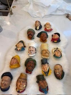 Rare Vintage Bossons Wall Faces 1969 Original Collection