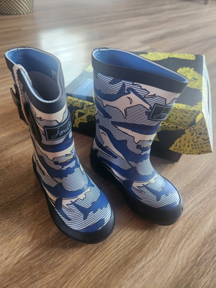 Joules Toddler Unisex Rain Boots, New