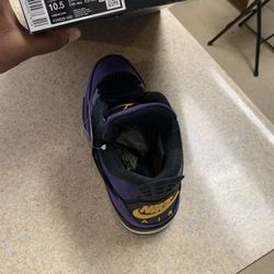 Limited New Jordan 4 Lakeshow / Imperial Purple 