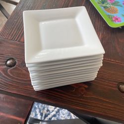 12 Crate And barrel Appetizer Plates 