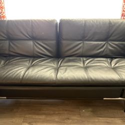 Leather Couch Futon