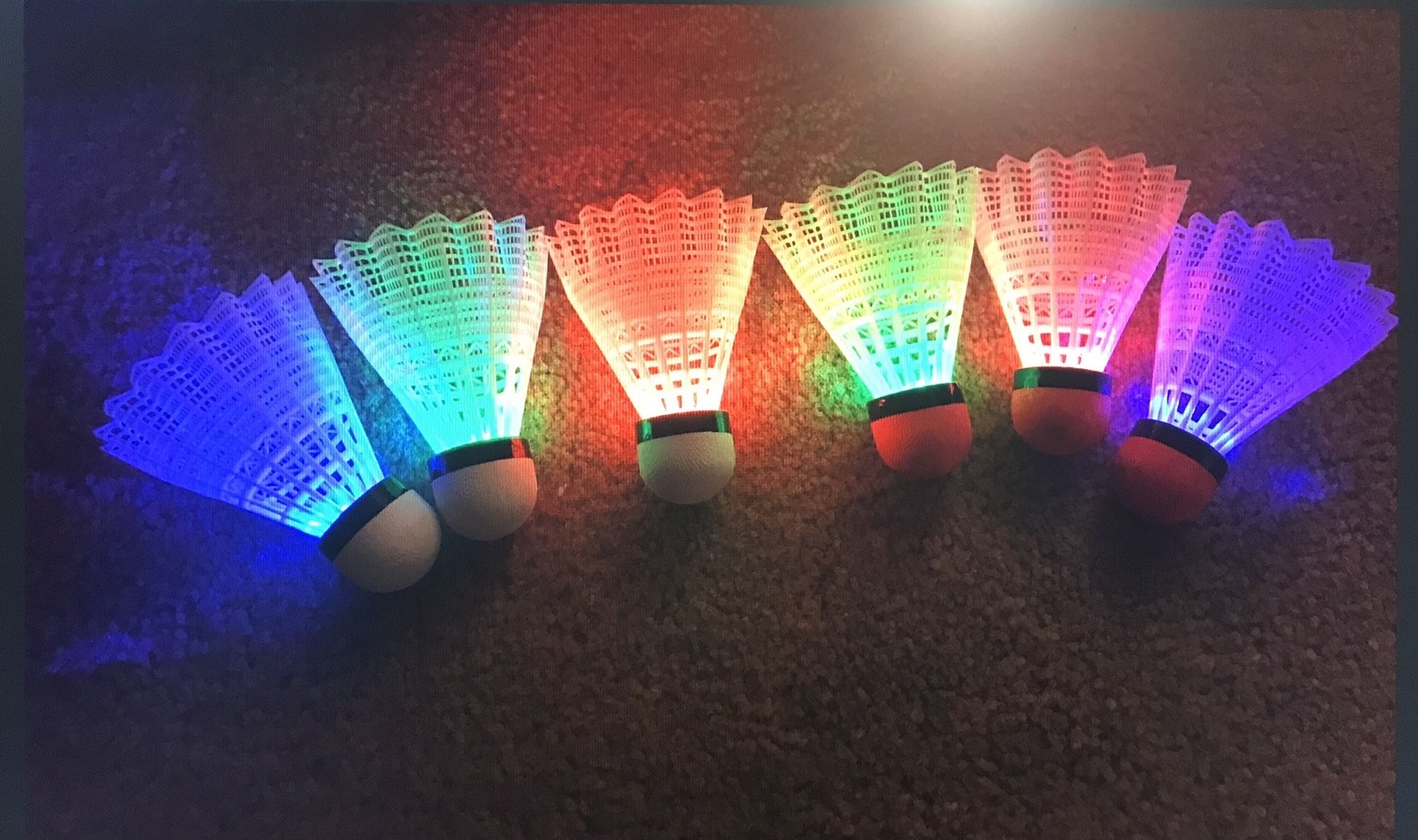 Glow In The Dark Badminton Shuttlecocks Birdies