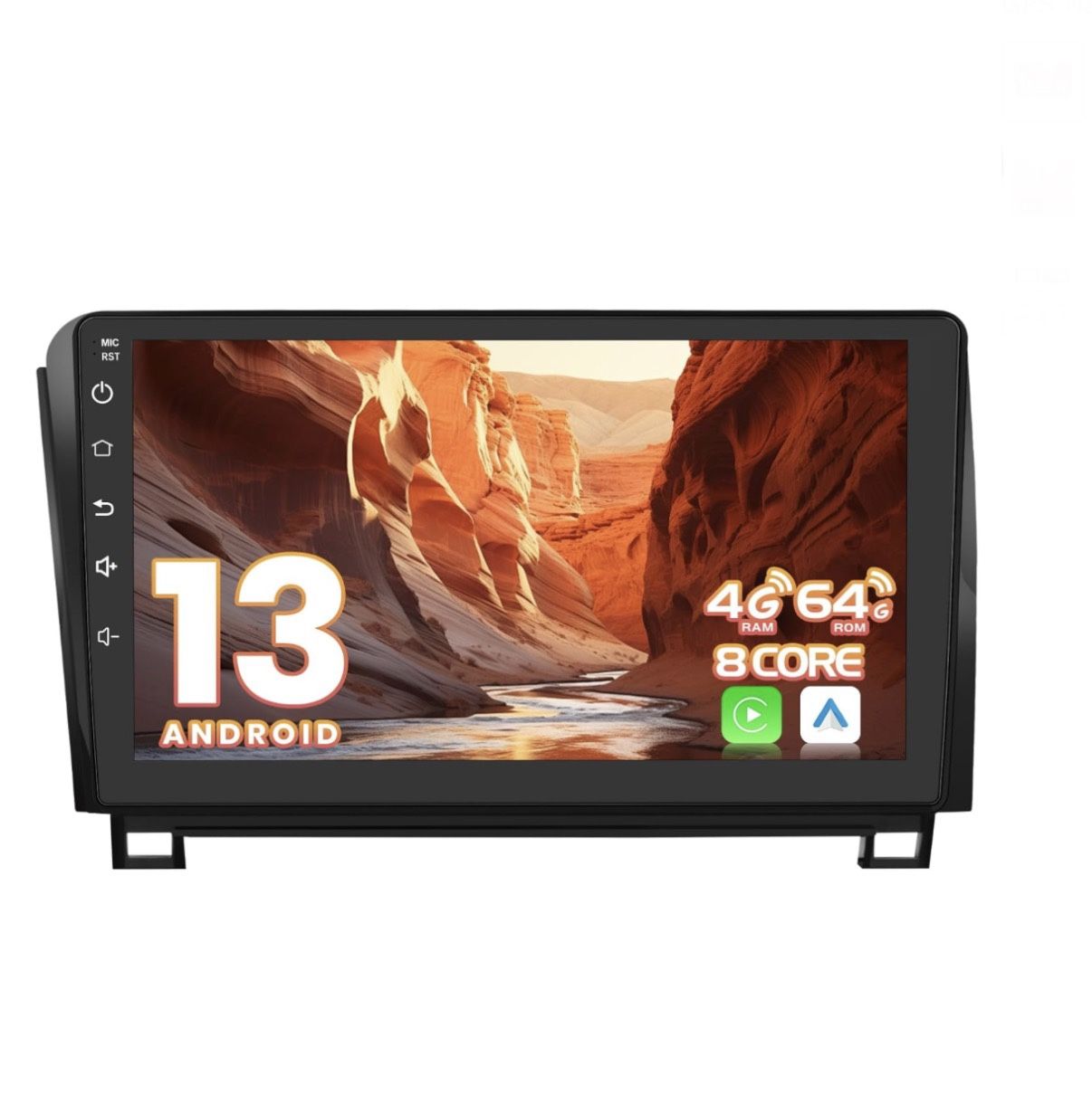 Car Stereo Radio Toyota Tundra 2007-2013, Sequoia 2008-2019, Wireless CarPlay Android Auto, Bluetooth GPS, 10.1” Touch Screen Head Units, FM WiFi AM