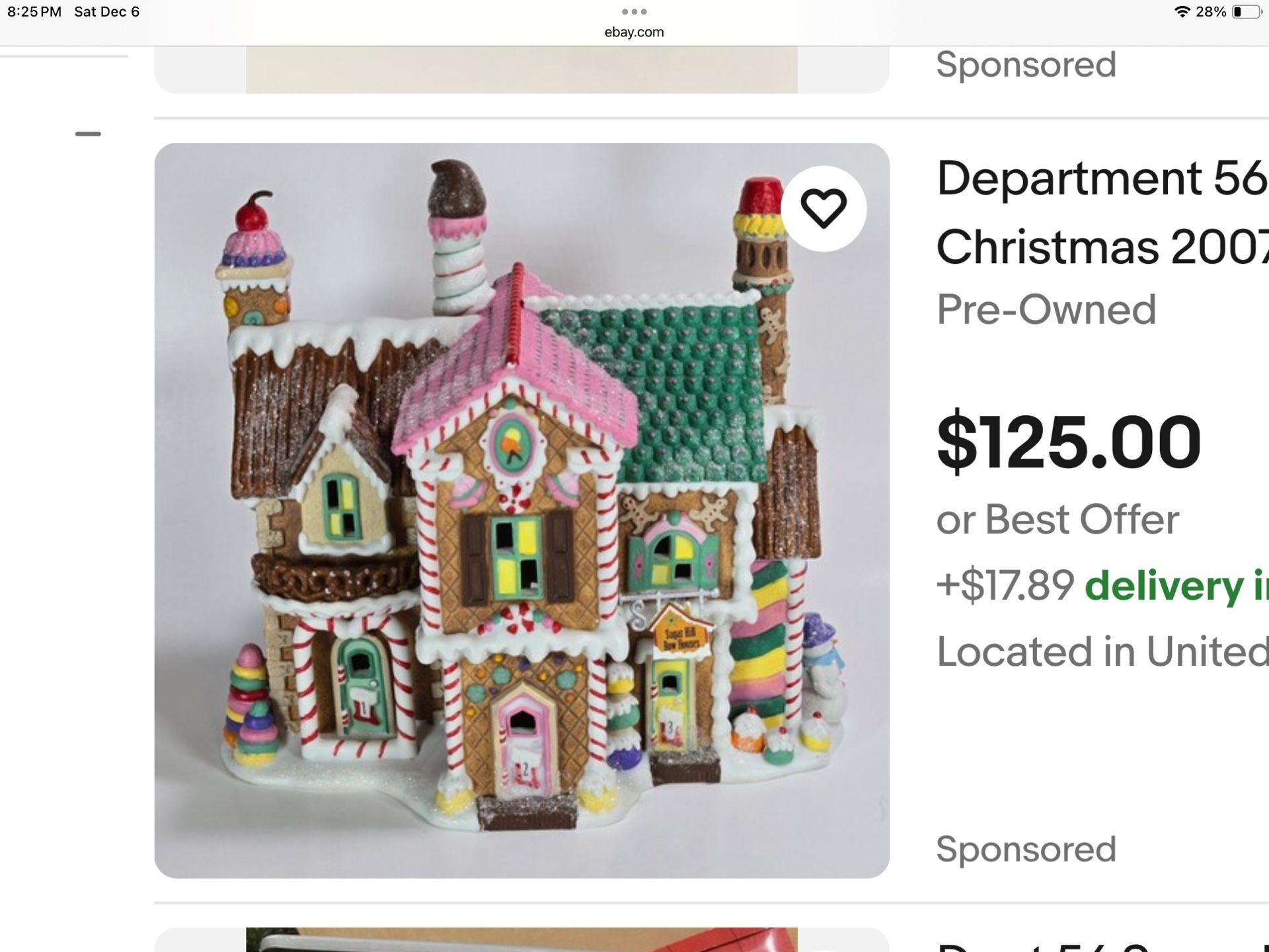 Department 56 Sugar Hill Row Houses North Pole Series #56.56961 Christmas 2007