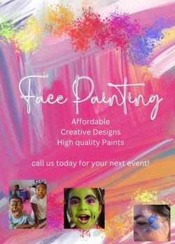 Facepainting Kids Party & Entertainment $100 April special ONLY 