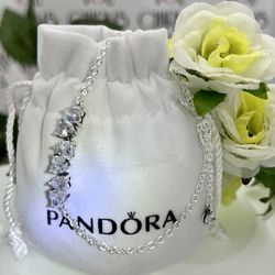 Pandora style bracelet !! 925 sterling silver.