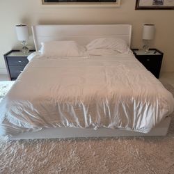 King Set Bedroom, Mattress, Night Stands , Dresser And Tv Stand. Price Including Delivery 