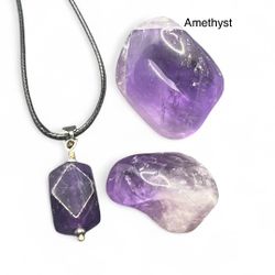 Amethyst Genuine Stone Set
