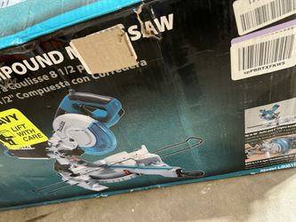 Makita 10.5 Amp 8-1/2 in. Corded Single Bevel Sliding Compound Miter Saw w/ Electric Brake, Soft Start, LED Light and 48T Blade