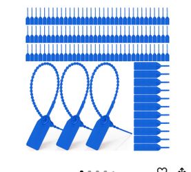 100 PCS Plastic Security Seals Tags – Blue – $5