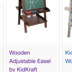 Wooden Adjustable Easel by Kid Kraft 