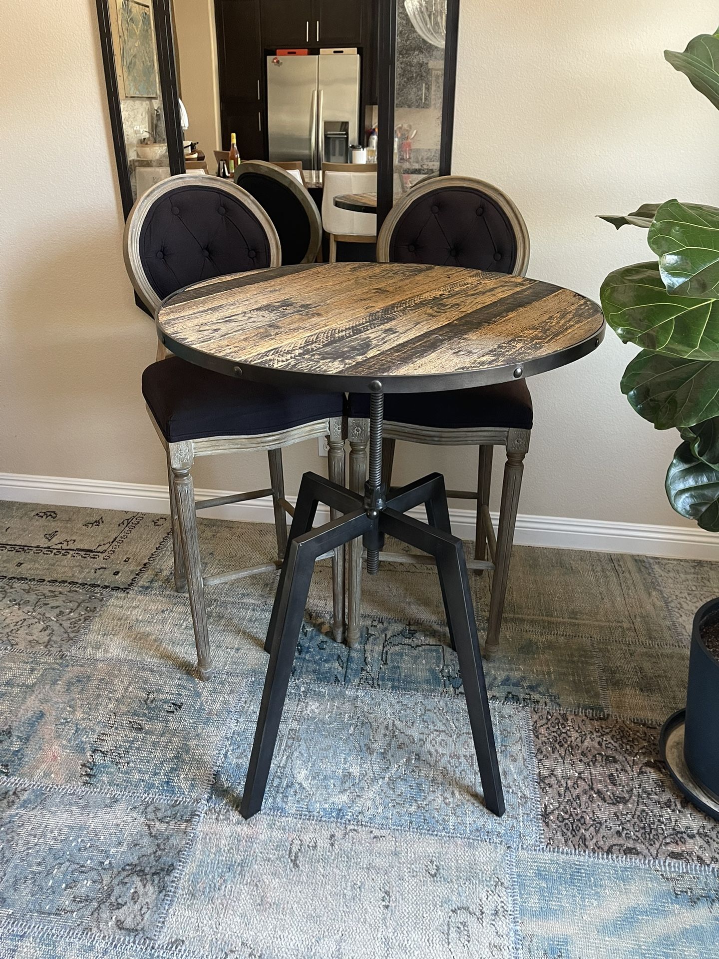 Bar Stools With Adjustable Table
