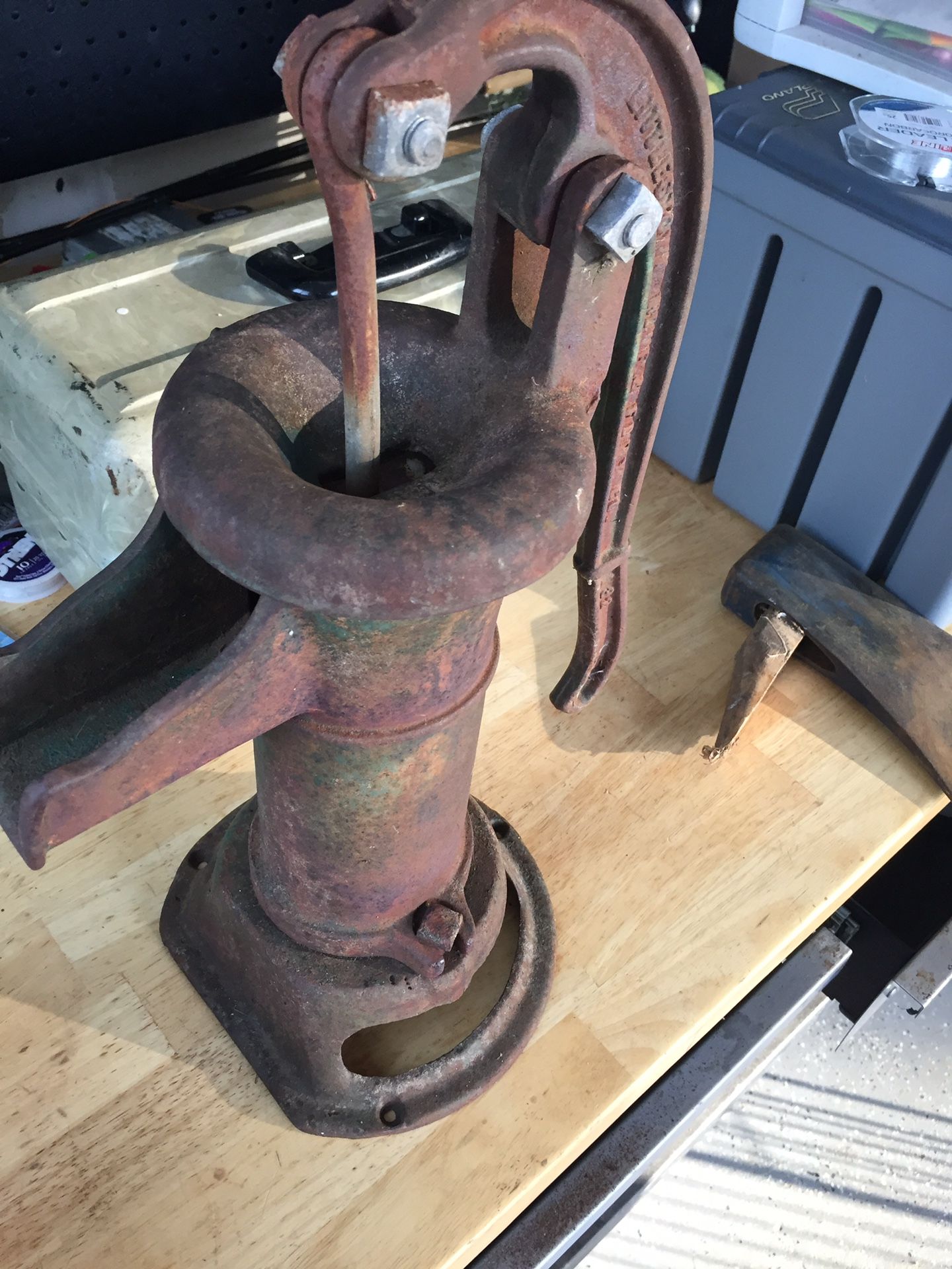 Antique hand water pump