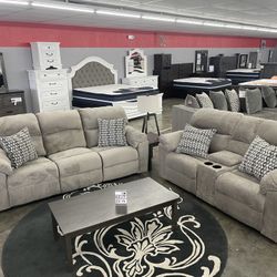 Double Reclining Sofa And Love Seat Combo On Sale Now! 