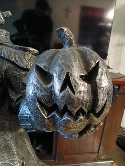 Dark Gothic Jack-o'-Lantern Halloween Statue