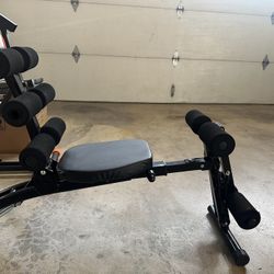 Adjustable Ab Bench with Leg Holders – Compact Home Gym Core Trainer