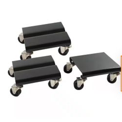 3PCS SNOWMOBILE DOLLY SET • Use for moving and storage snowmobile in garage. Can be used for rolling other equipment around. • Each dolly is equipped