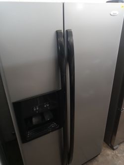 Whirlpool stainless steel side by side refrigerator - Free delivery