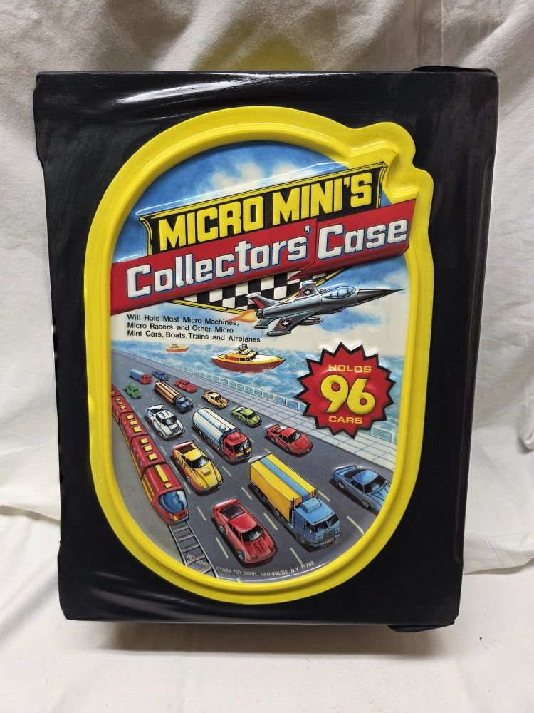 Vintage Micro Minis Collector's Case Micro Machine Holds 96 Cars PLUS 55 Micro Minis