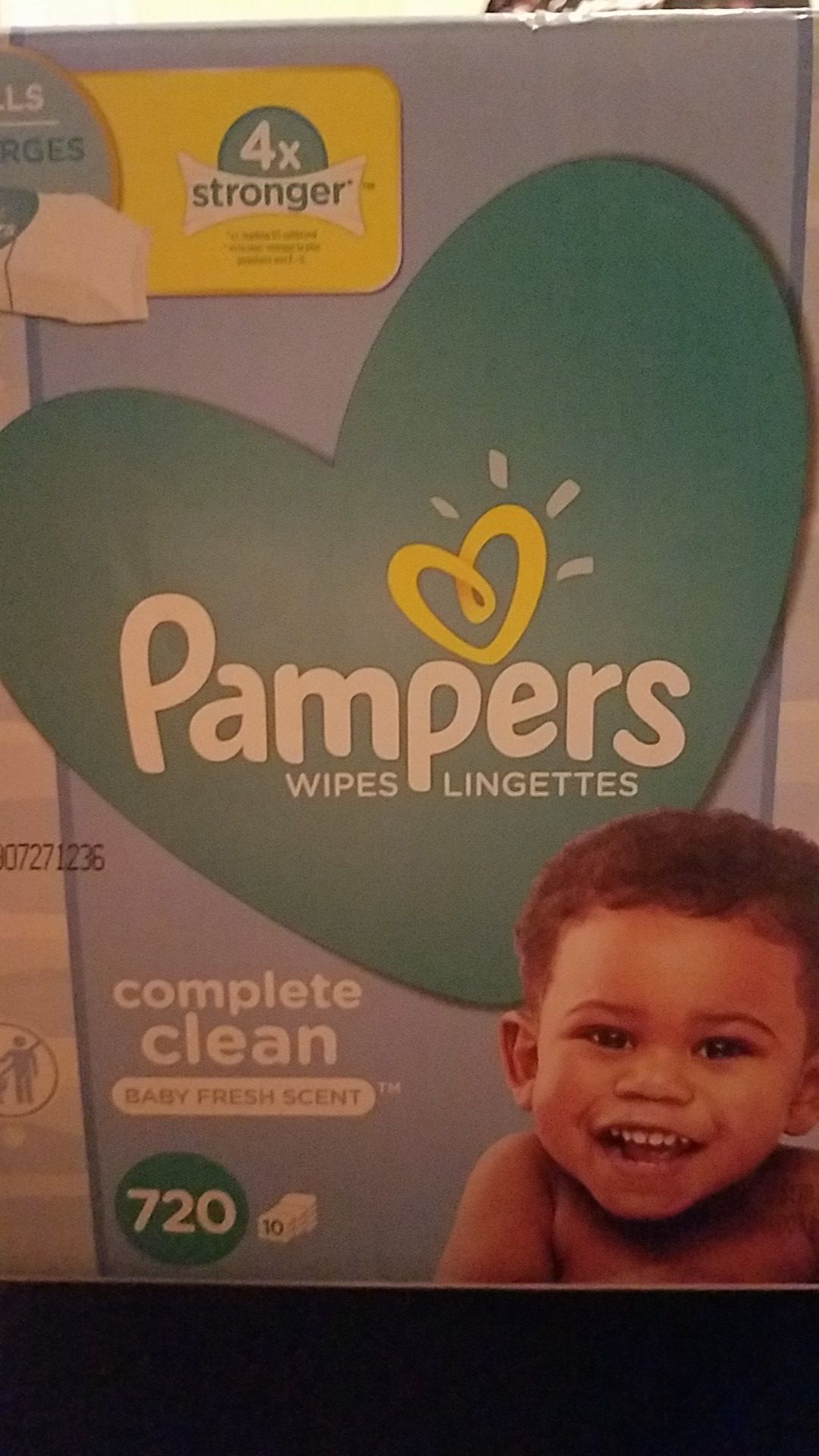 Pamper box wipes