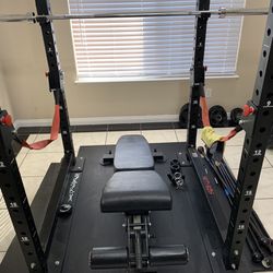 Weight Power Squat Rack Cage Gym - Used