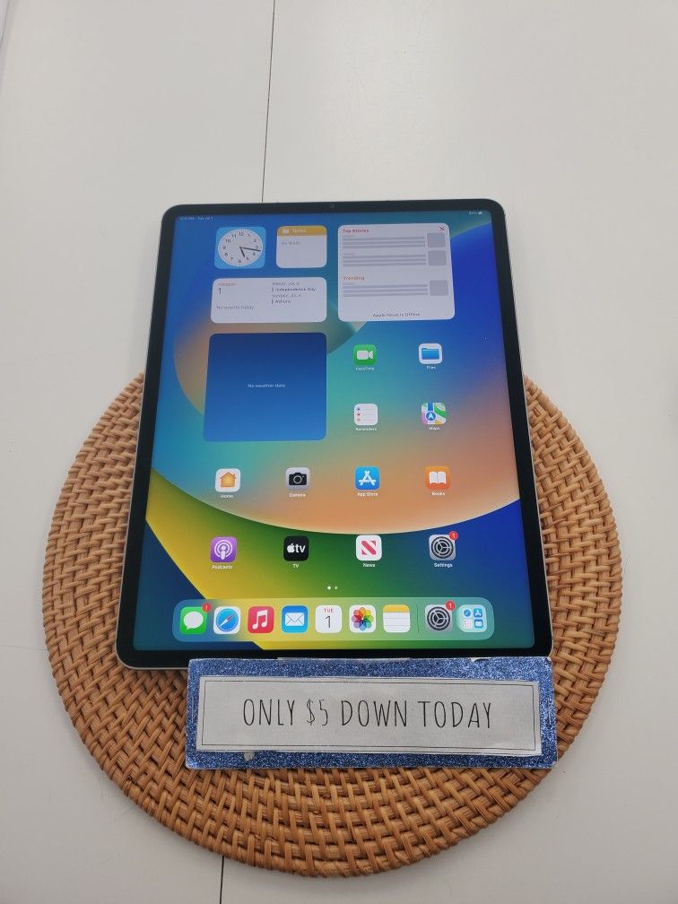 ๐ Best Deal in Town Apple iPad Pro 12.9โ 6th Gen โ Grab It for Just $1 Down!