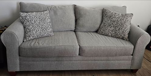 Laurel 85" grey sofa