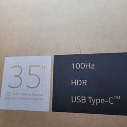 NEW 35in LG Ultrawide Curved Monitor - Unopened 