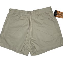 Vintage Jordache Original 11/12 Woman’s Denim Shorts Pebble Khaki High Waist New