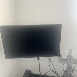 Two Samsung Monitors And One Strong Desk Mount