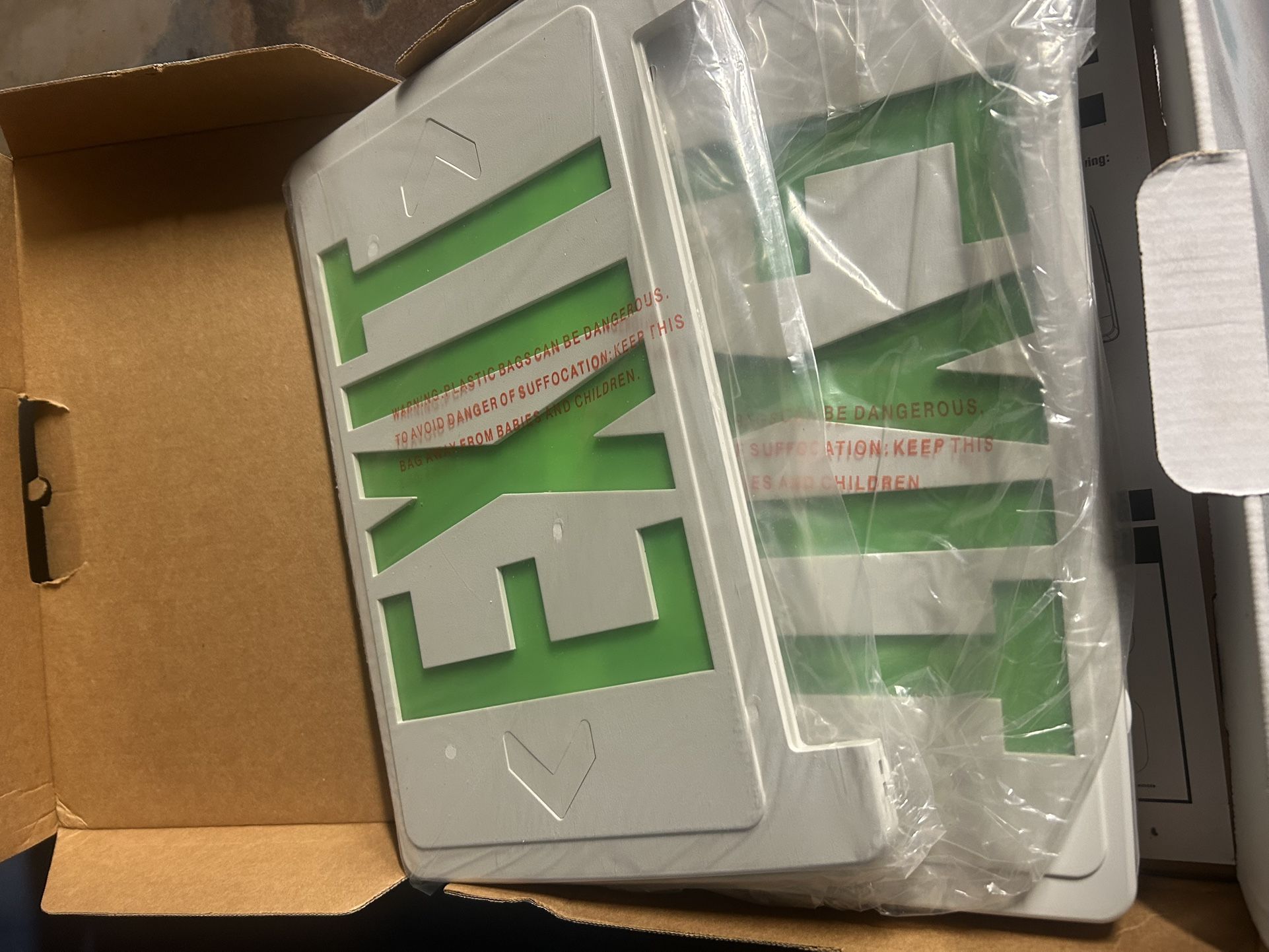 2 Brand New Exit Signs